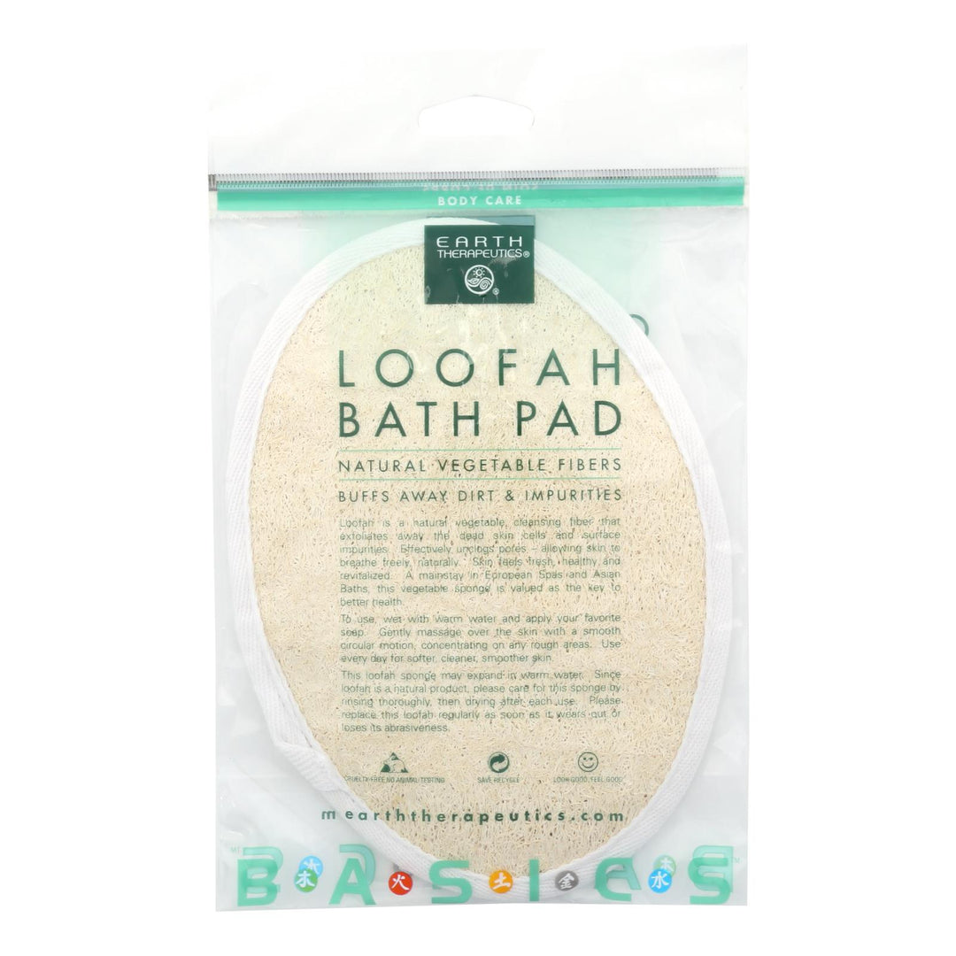 Earth Therapeutics Loofah Bath Pad - 1 Pad - Maras Green